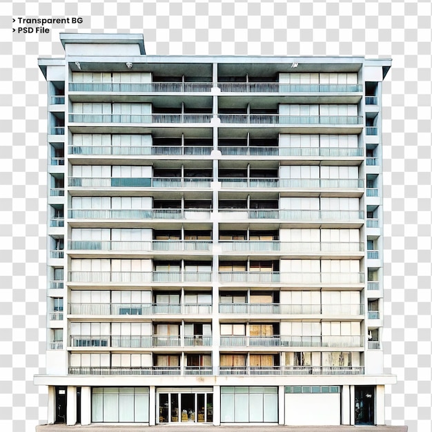 Luxe gebouw plein geïsoleerd op transparante achtergrond