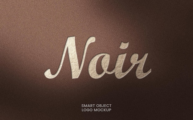 Luxe gouden folie logo mockup
