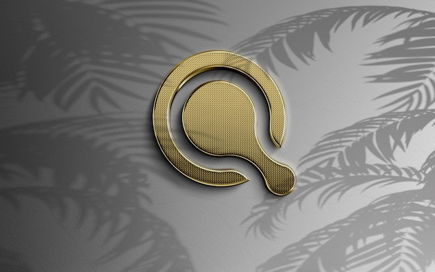 Luxe gouden logo mockup