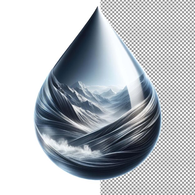 PSD luxe liquid opulent 3d druppels in een transparent realm