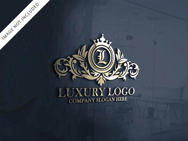 PSD luxe logo-ontwerp