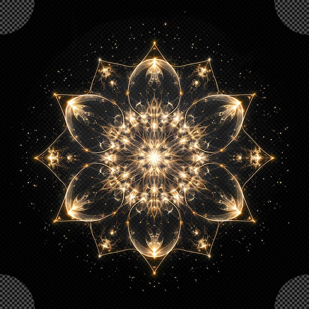 Luxe mandala ontwerp licht effect