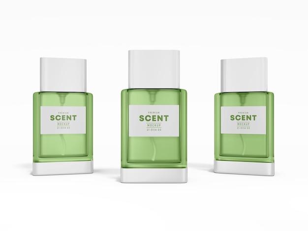 Luxe matglazen parfum geurfles Branding Mockup