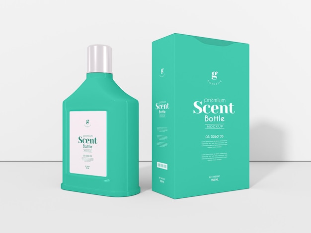 Luxe parfum geur spuitfles branding mockup