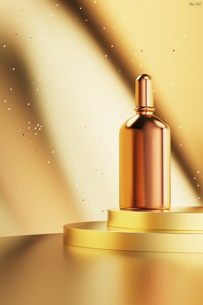 Luxe product op gouden podium