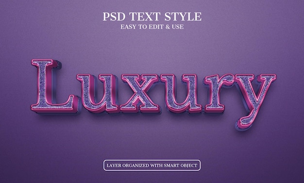 Luxe tekststijl psd-bestand