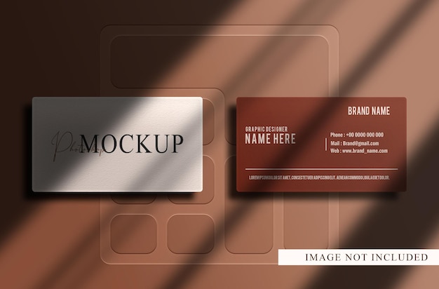Luxe visitekaartje logo mockup