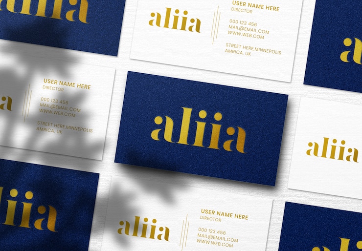 Luxe visitekaartje Mockup