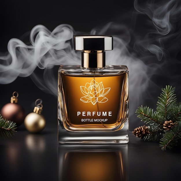 PSD luxurious christmas perfume christmas