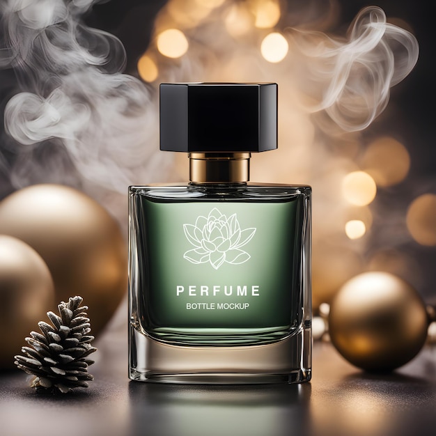 PSD luxurious christmas perfume christmas