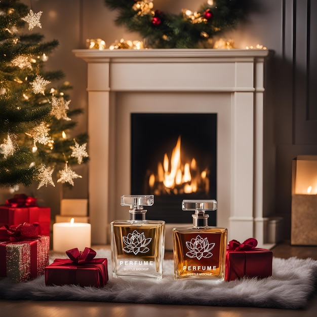 Luxurious christmas perfume christmas