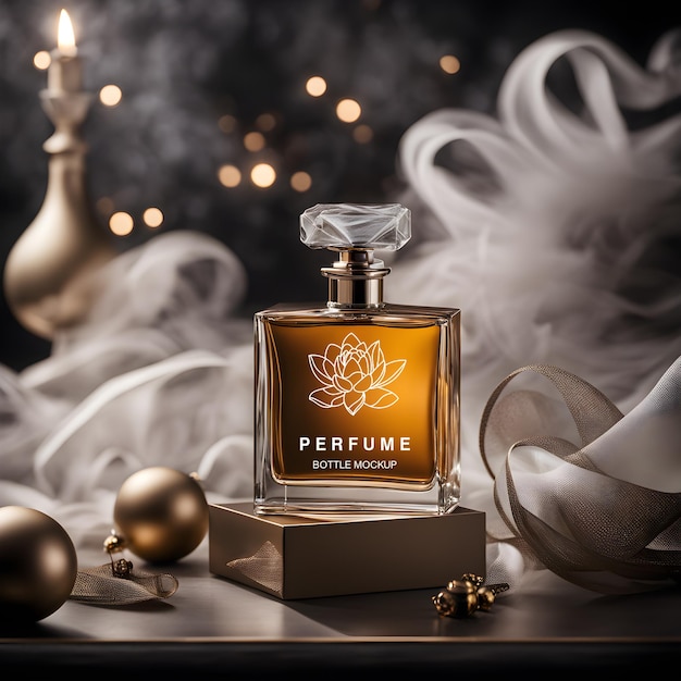 PSD luxurious christmas perfume christmas