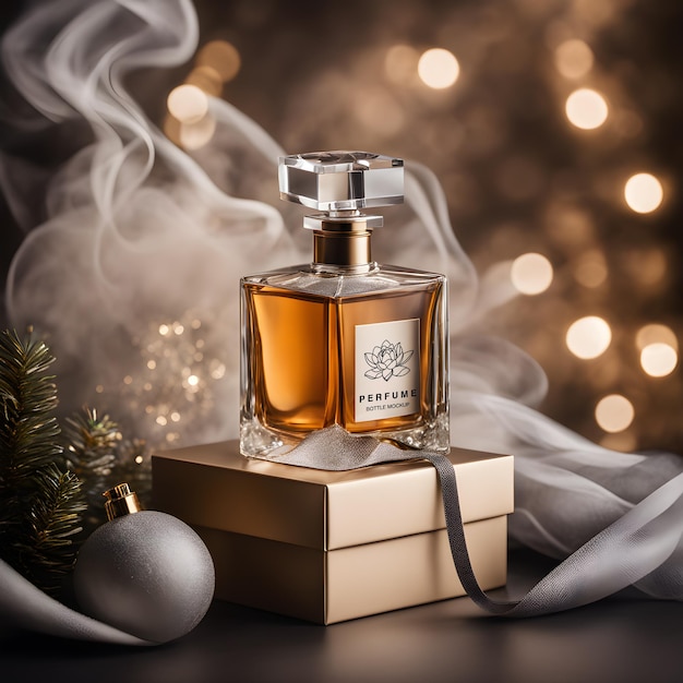 PSD luxurious christmas perfume christmas