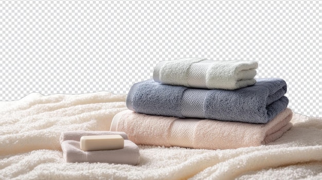 luxurious collection of soft fluffy bath towels perfect for a cozy bathroom retreat or spa setting