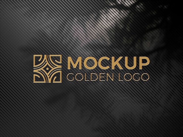 PSD Роскошный золотой дизайн логотипа