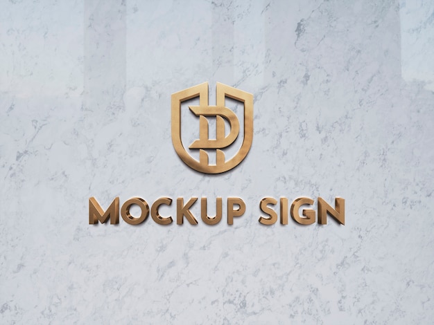 PSD luxurious golden logo design