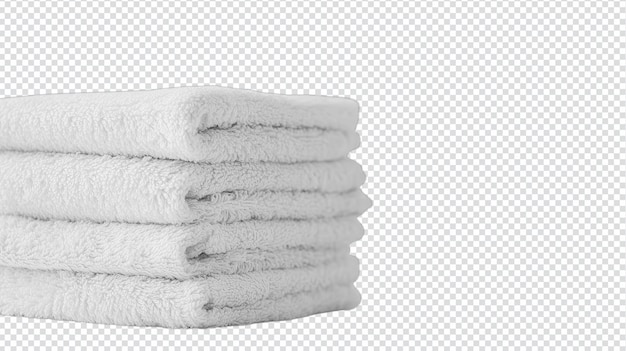 luxurious stack of fluffy white bath towels perfect for creating a spalike atmosphere in your bathroom or spa setting