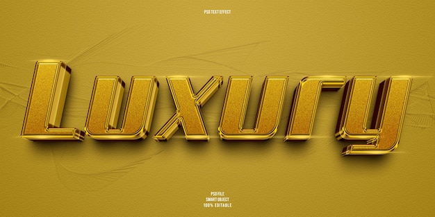 PSD luxury 3d editable text effect