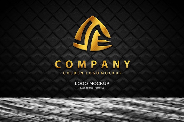 Luxury 3d logo mockup