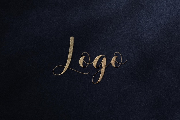 PSD luxury beauty logo mockup