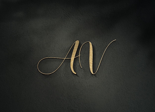 luxury beauty logo mockup