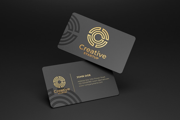 Luxury Business Card & Logo Mockup Graphic by Hakim Visuals
