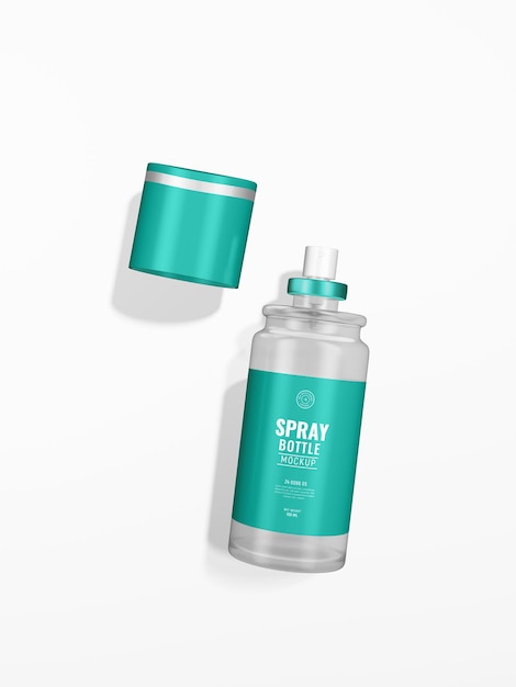 Mockup di branding spray per il corpo di lusso