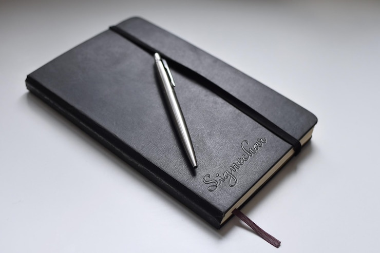 PSD luxury book cover logo mockup design