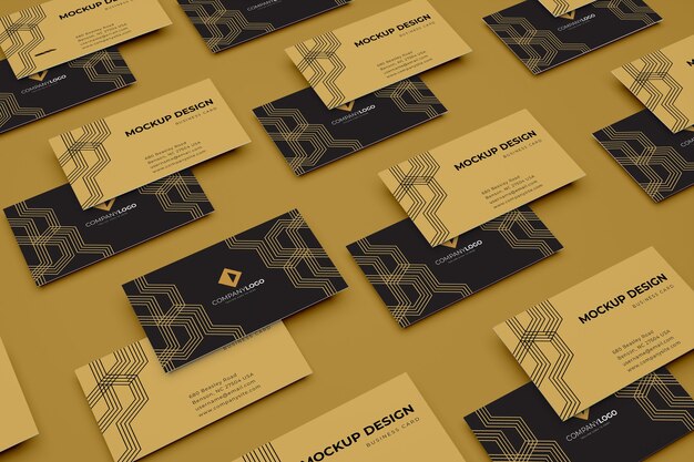 Luxury business card design mockup