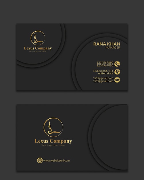 PSD luxury business card design