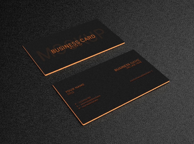 Luxury Business Card mockup for Design Presentation