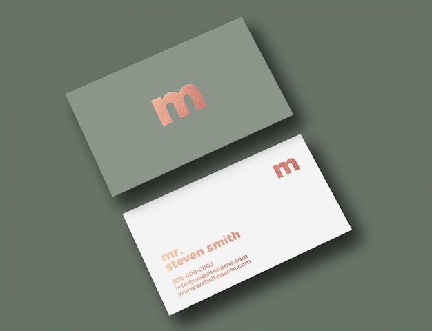 PSD luxury business card mockup design