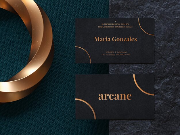 Luxury business card mockup template