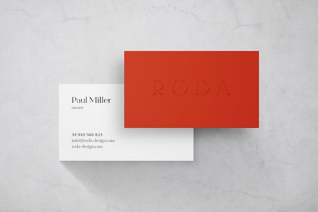 Luxury business card mockup