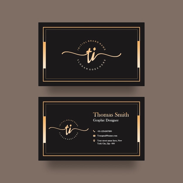 Luxury business card template