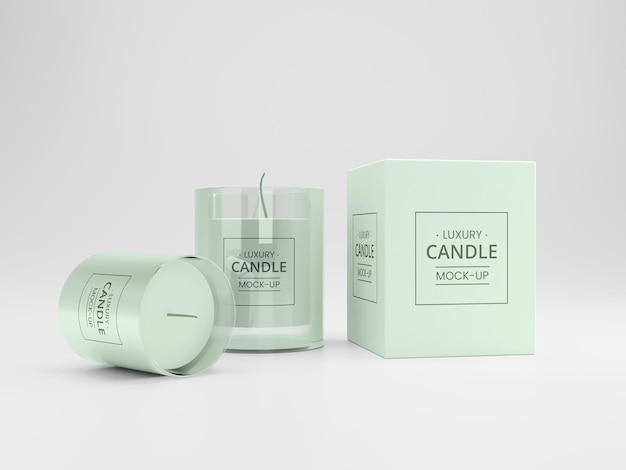 Luxury candle mockup