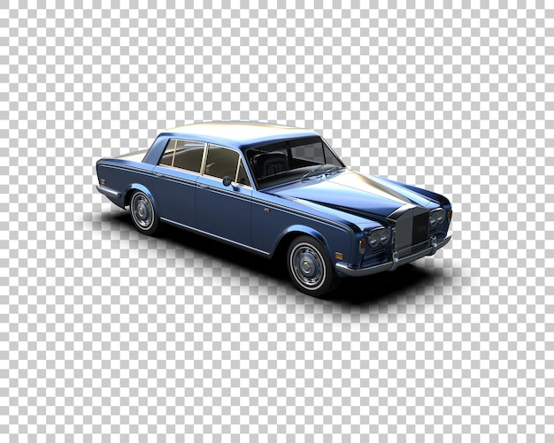 PSD luxury car isolated on background 3d rendering illustration