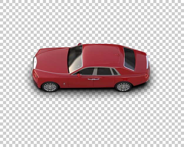 PSD luxury car isolated on background 3d rendering illustration