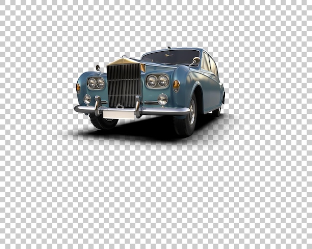 PSD luxury car isolated on background 3d rendering illustration