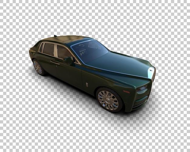 PSD luxury car isolated on background 3d rendering illustration