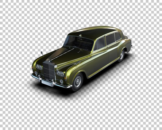 PSD luxury car isolated on background 3d rendering illustration