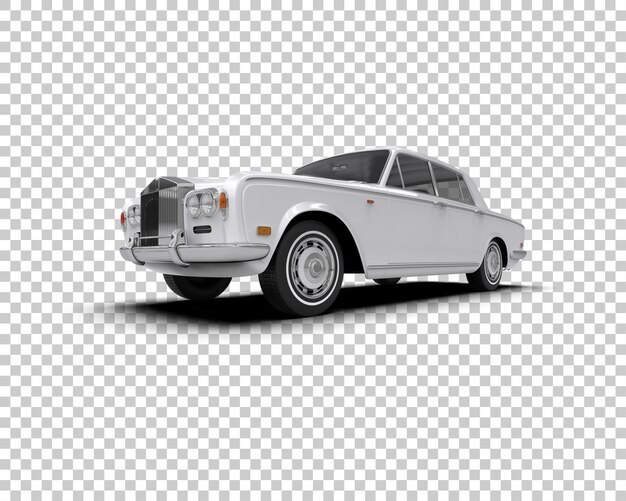 PSD auto di lusso isolata sullo sfondo illustrazione di rendering 3d