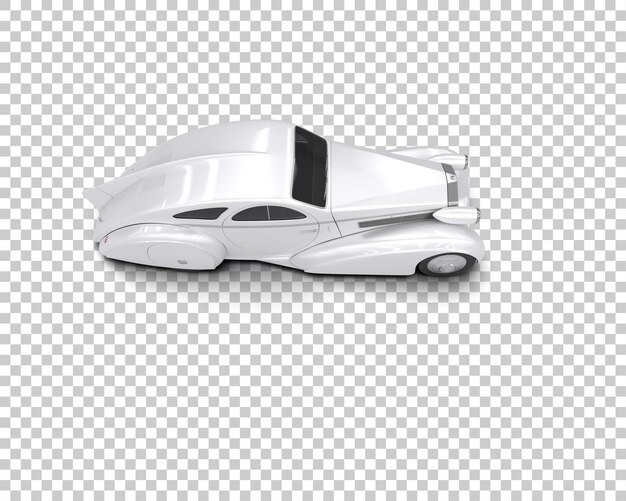 PSD luxury car isolated on background 3d rendering illustration