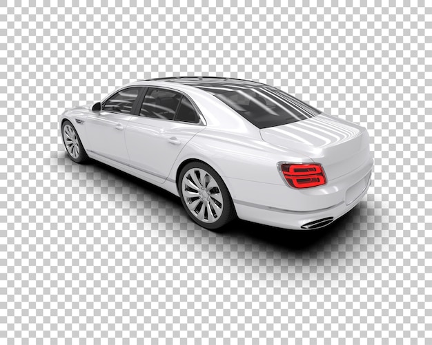 PSD luxury car isolated on background 3d rendering illustration