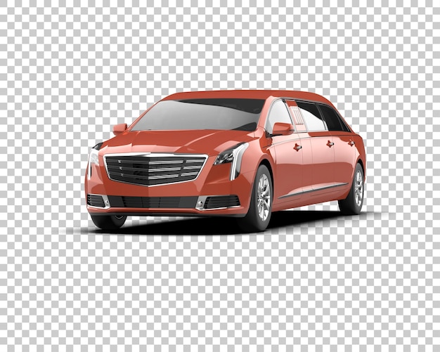 luxury car isolated on background 3d rendering illustration
