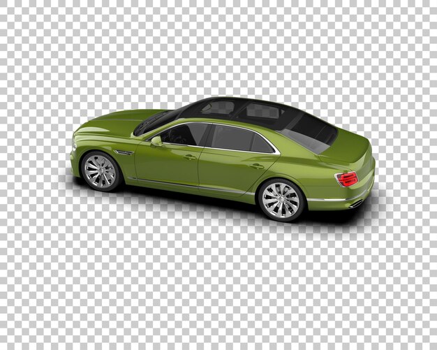 PSD luxury car isolated on background 3d rendering illustration