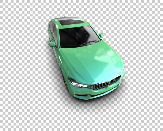 PSD luxury car isolated on background 3d rendering illustration