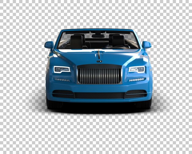 Luxury car isolated on background 3d rendering illustration