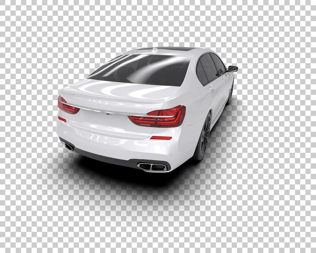 PSD luxury car isolated on background 3d rendering illustration