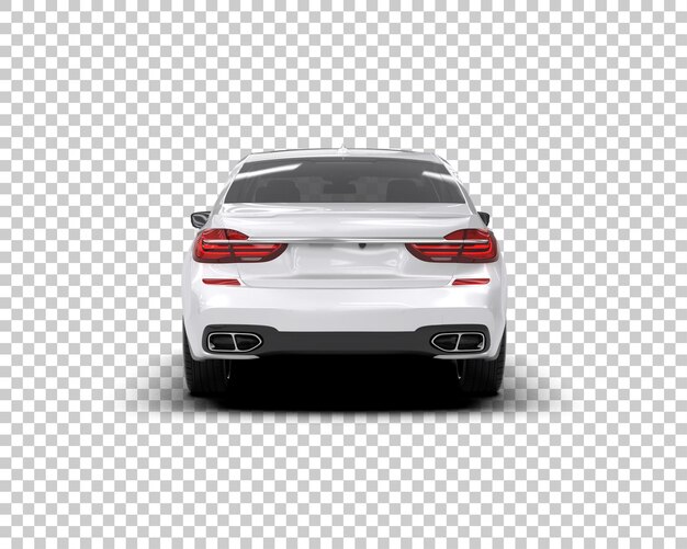 PSD luxury car isolated on background 3d rendering illustration